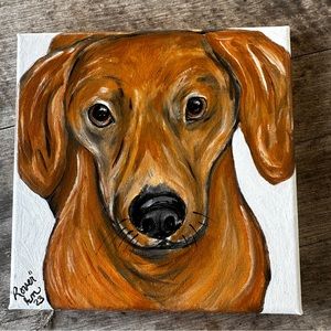 RIKKISRATPACK  “Rover” weenie dog dachshund PET PORTRAITS